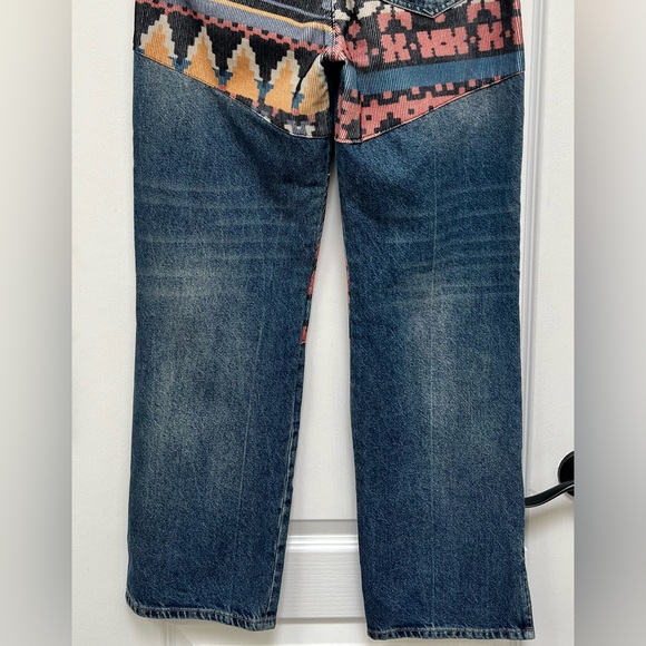 Free People Rocky Mountain Patchwork Unique Jeans Women’s Size 28 - Picture 15 of 15